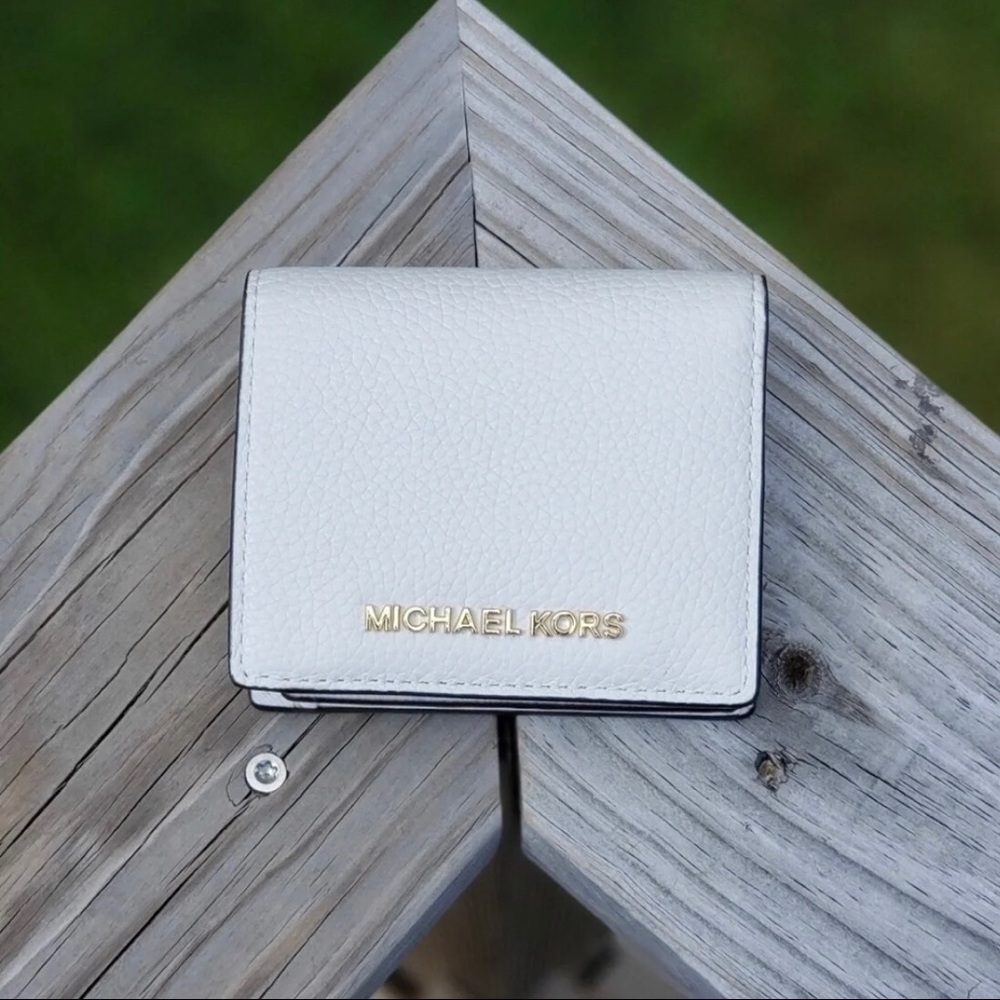 Optic White Michael Kors Bifold Wallet